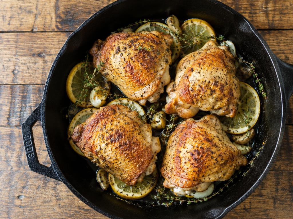 Lemon Garlic Roast Chicken